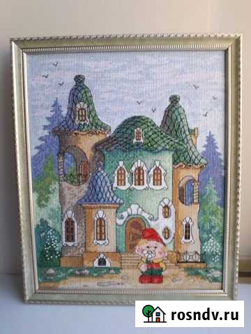 Картина крестом в багете. Вышивка крестом Кострома - изображение 1