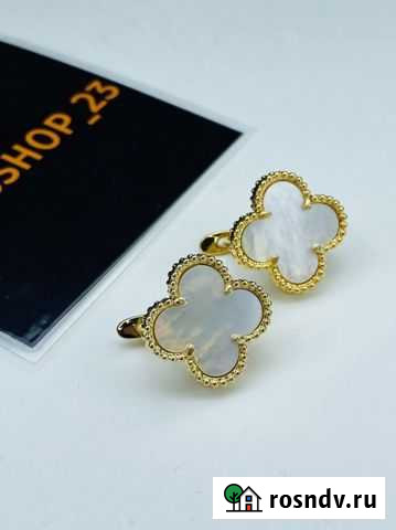 Серьги английский замок Van Cleef Краснодар - изображение 1