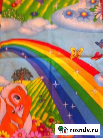 Новый комплект детского постельного белья радуга Люберцы - изображение 1