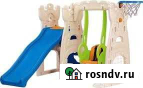 Качели плюс горка с баскетбольным кольцом Челябинск - изображение 1