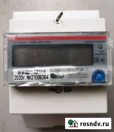 Счетчик электрический ABB E31 412-200 Красногорский - изображение 1