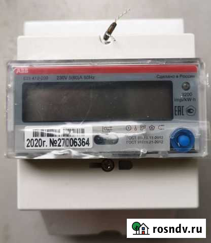 Счетчик электрический ABB E31 412-200 Красногорский - изображение 1