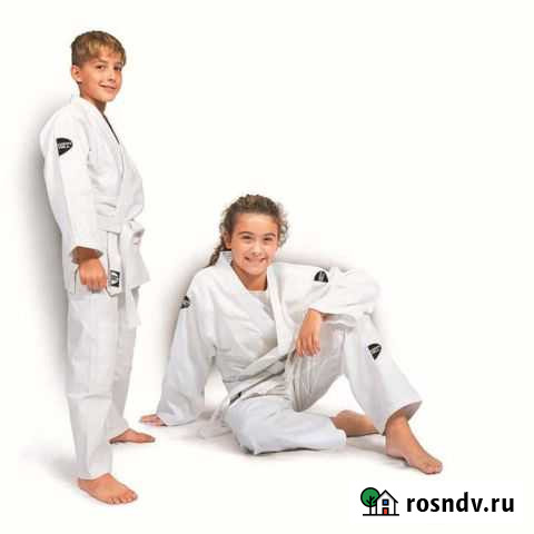 Детское кимоно для дзюдо Green Hill junior белое Томск - изображение 1