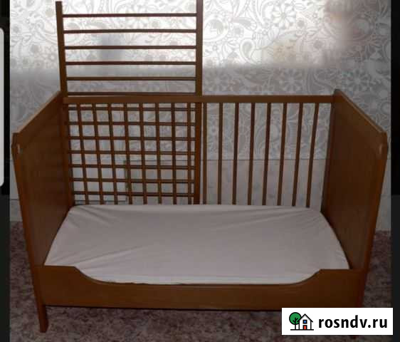 Кроватка IKEA+матрас с наматрасником+одеялко+ пост Мурманск - изображение 1