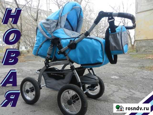 Коляска 2 в 1 шикарная Bebetto Joker как новая Бийск - изображение 1