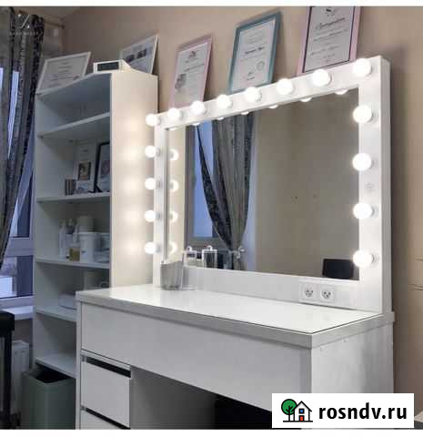 Столик визажиста с тумбой и гримёрное зеркало Уфа - изображение 1