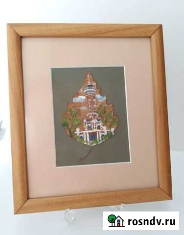 Картина Пожарная Каланча (на березовом листе) Омск - изображение 1