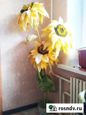 Цветок декоративный, искуственный, подсолнухи в го Железногорск - изображение 1