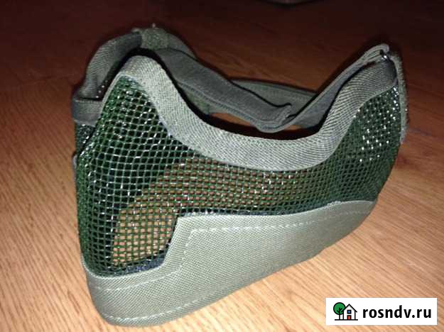 Маска стальная, сетчатая - цвет олива Белгород - изображение 1