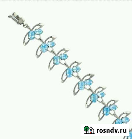 Браслет серебро с топазом Инталия, серьги с подв Пермь - изображение 1