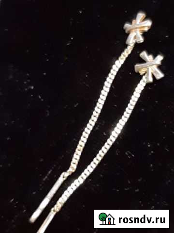 Серьги серебро Иваново - изображение 1