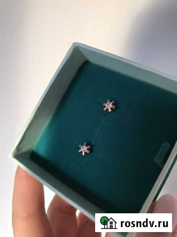 Золотые серьги с бриллиантами Саратов - изображение 1