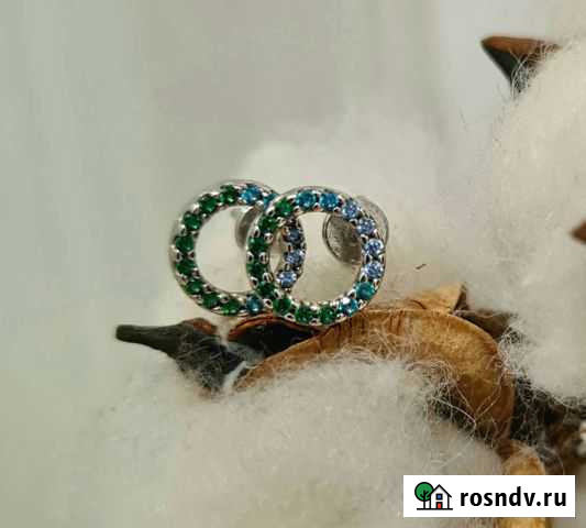 Серьги пусеты Sokolov из серебра Тула - изображение 1