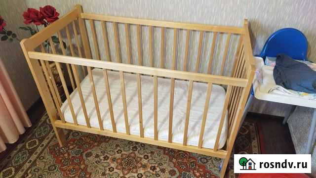 Детская кроватка с маятником Омск - изображение 1