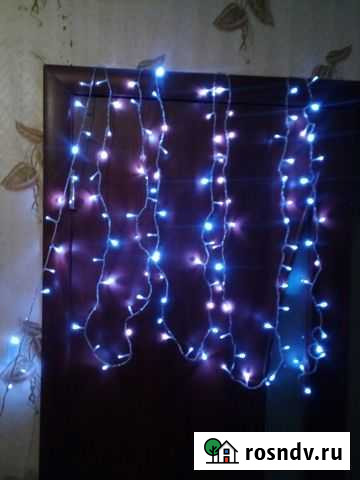 LED гирлянда 120 диодов длина 7.2 м.цвет белый хол Саратов - изображение 1
