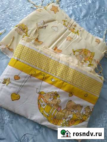 Бортики в кроватку, балдахин, постельное бельё Ростов-на-Дону - изображение 1