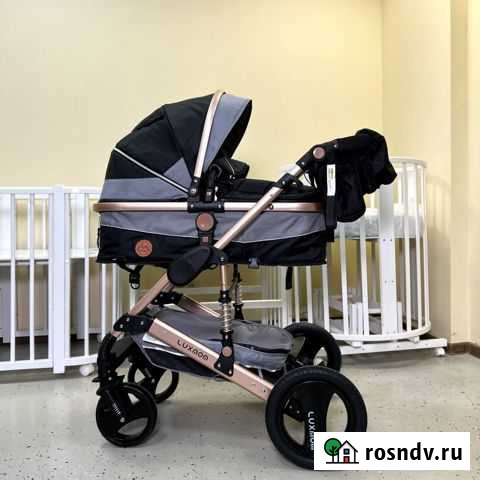 Коляска Luxmom 510 черный новинка 2022 Воронеж - изображение 1