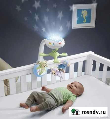 Новый Мобиль на кроватку fisher price в коробке Майкоп - изображение 1