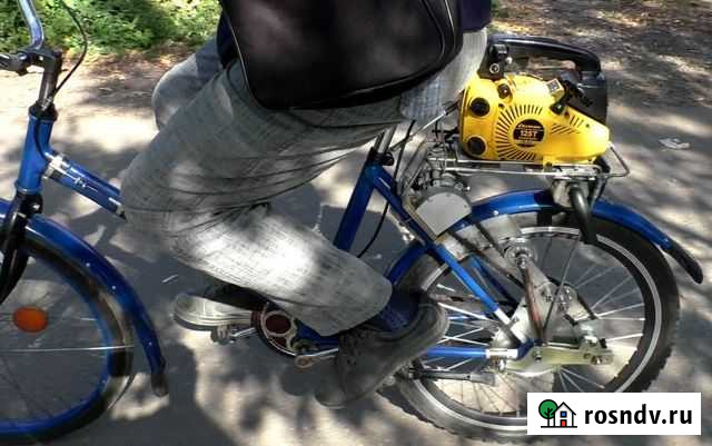 Велосипед с мотором от пилы Дружба (самоделка) Балашиха - изображение 1