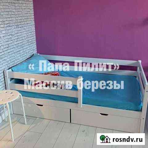 Детская кровать+матрас.Массив березы Киров