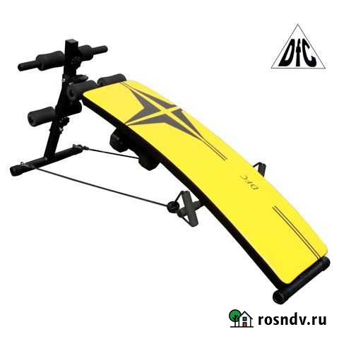 Скамья для пресса DFC гантели, эспандеры D102RY Щёлково - изображение 1