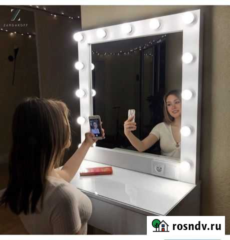 Гримерное зеркало + макияжный столик Уфа - изображение 1
