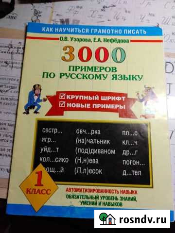 Рабочая тетрадь по русскому языку 1 класс Нижневартовск - изображение 1