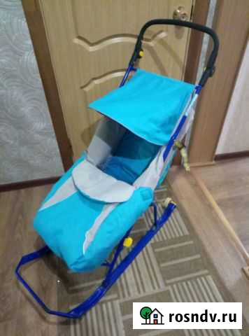 Детские санки коляска ника Гусь-Хрустальный - изображение 1