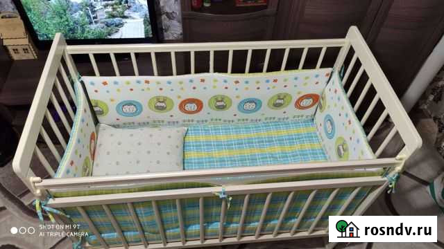 Детская кроватка,в полном комплекте Выгоничи - изображение 1