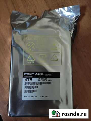 Жёсткий диск 4 тб, wd black. Новый Тула - изображение 1