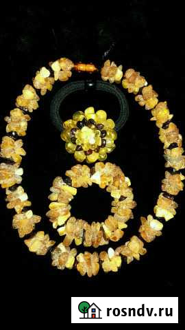 Новый набор из янтаря неотшлифован. (необработан.) Рязань - изображение 1