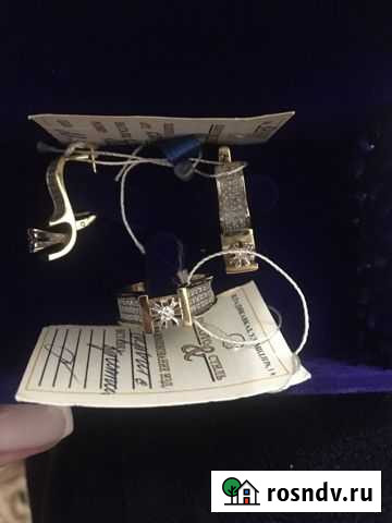 Золотой комплект с бриллиантами Владикавказ - изображение 1