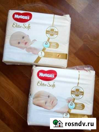 Huggies подгузники Elite Soft (100шт) Стерлитамак - изображение 1
