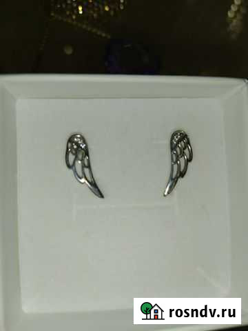 Серебряные серьги 925. Крылья ангела Ивантеевка - изображение 1