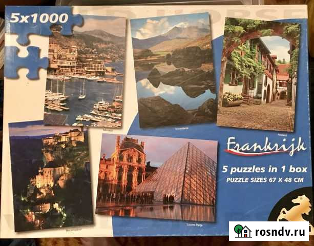 Пазлы 5 в 1 (1000х5) Санкт-Петербург - изображение 1