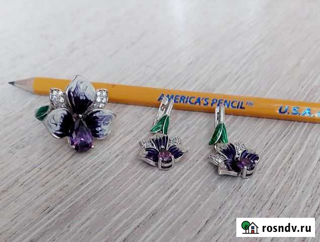 Продаю комплект серьги и кольцо Иркутск - изображение 1