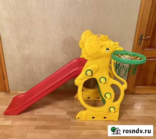 Горка детская пластиковая Бегемот+ баскетбольное к Нальчик - изображение 1