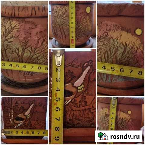 Горшок для цветов глина Дмитров - изображение 1