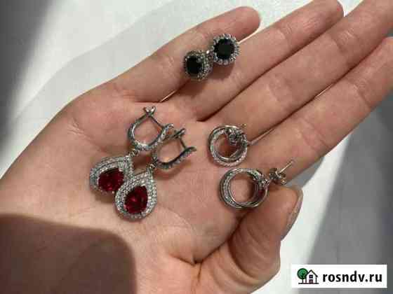 Серёжки серебро Воронеж