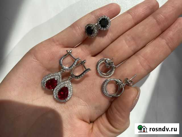 Серёжки серебро Воронеж - изображение 1