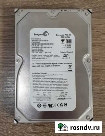 Нерабочий жёсткий диск Seagate Barracuda 500 Гб Таганрог - изображение 1