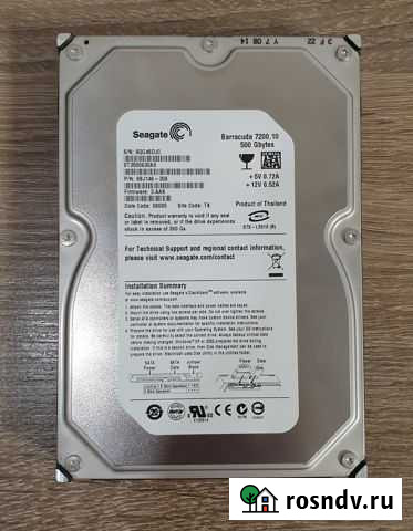 Нерабочий жёсткий диск Seagate Barracuda 500 Гб Таганрог - изображение 1