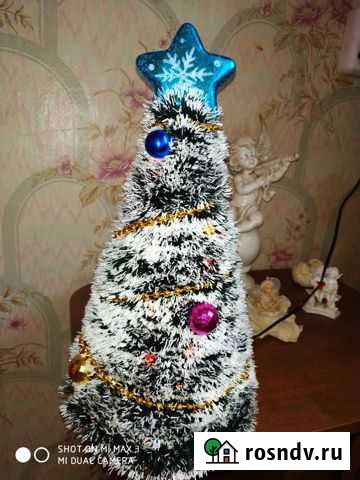 Новогодняя ёлка с укршениями и гирляндой Иваново - изображение 1