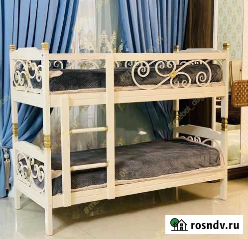 Кровать двухьярусная цена указана с матрасами Хасавюрт - изображение 1