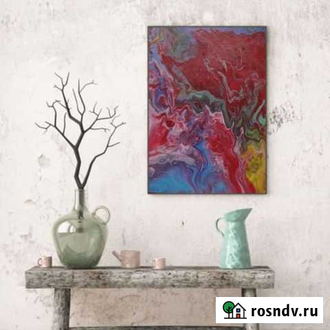 Картина в стиле флюид-арт Ангарск - изображение 1