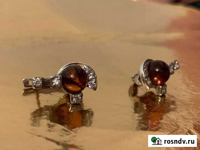 Серебряные серьги Хасавюрт - изображение 1