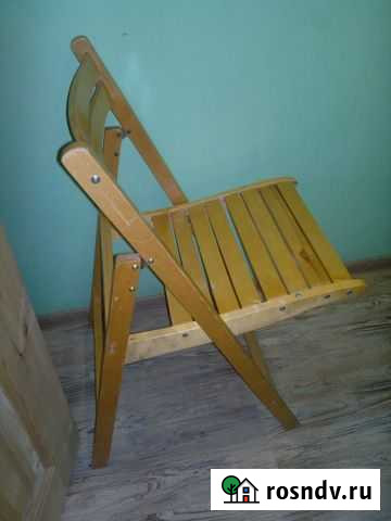 Стол со столешницей из массива сосны и раскл.стул Сыктывкар - изображение 1