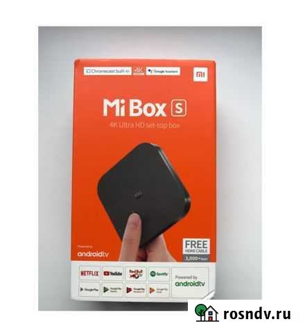 Новая тв приставка Xiaomi Mi Box S 4k; 2/8 гб Сыктывкар - изображение 1