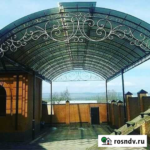 Навесы ворота перила двери решетки заборы беседки Зеленчукская - изображение 1