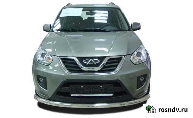 Защита переднего бампера 60 мм Chery Tiggo FL Ахтубинск - изображение 1